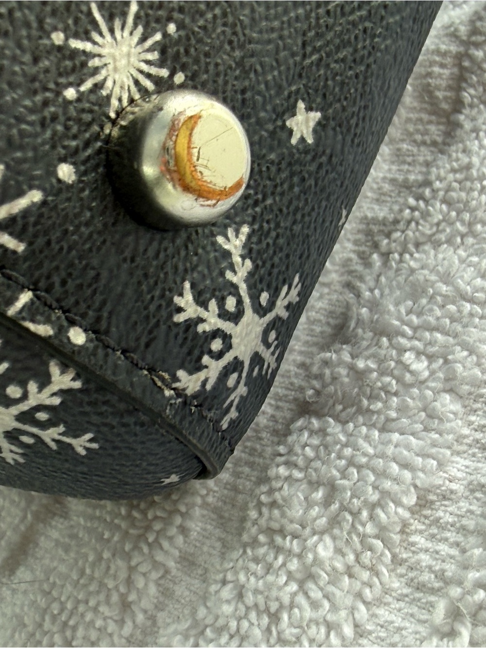 Coach Black/Grey Snowflake Signature Medium Rowan with Detachable Strap - Picture 9 of 11
